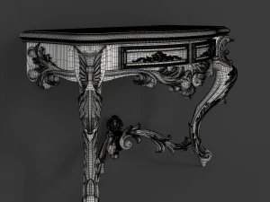 classical console table for cnc 3D Model