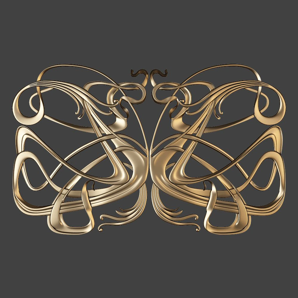 decor grille cnc 3D Model .c4d .max .obj .3ds .fbx .stl .blend 