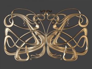 decor grille cnc Model 3D
