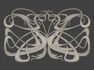 decor grille cnc 3D Model