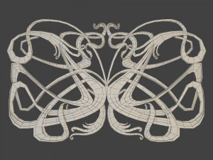 decor grille cnc 3D Model