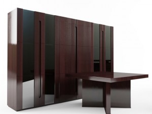 alcopa closet dark wood 3D Модель