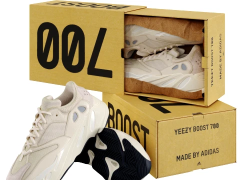 adidas yeezy boost 700 beige Modelo 3D
