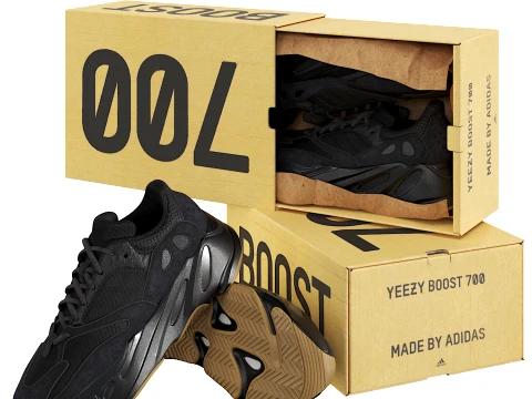 Adidas Yeezy Boost 700 UTILITY BLACK Modello 3D