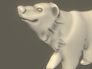 bear bas relief 3D Model