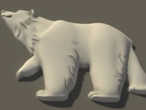 bear bas relief 3D Model