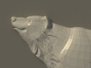 bear bas relief 3D Model