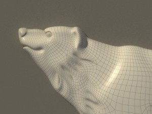 bear bas relief 3D Model