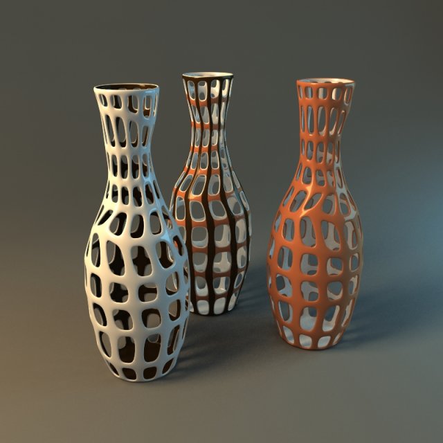 decorative vase 3D-Modell .c4d .max .obj .3ds .fbx .stl .blend 