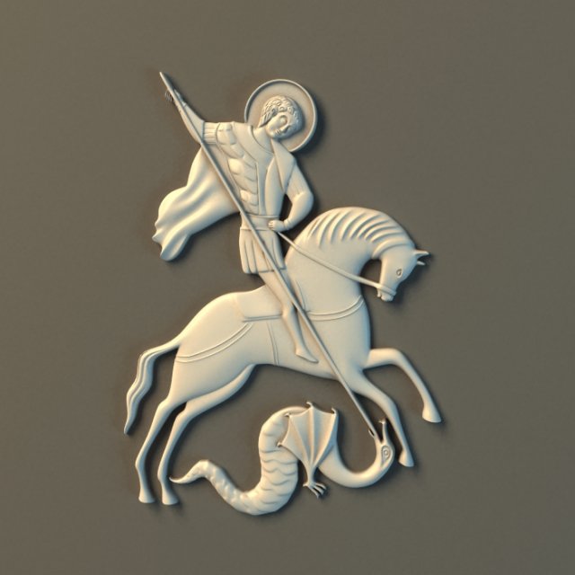 holy greatmartyr george the victorybearer 3D Model .c4d .max .obj .3ds .fbx .stl .blend 