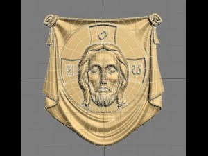 the holy face base relief 3D Model