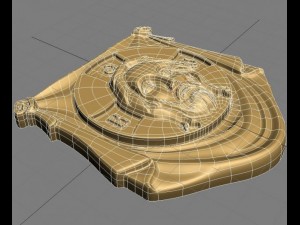 the holy face base relief Modello 3D