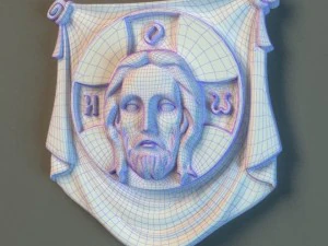the holy face base relief 3D Model