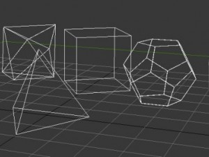 rpg dice set 3D Модель