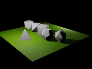 RPG 주사위 세트 3D 모델