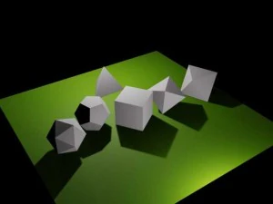 RPG 주사위 세트 3D 모델