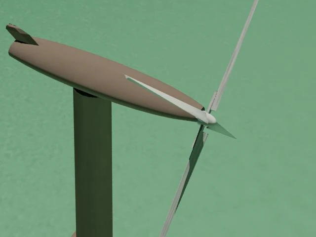 風力タービン 3Dモデル .c4d .max .obj .3ds .fbx .stl .blend 