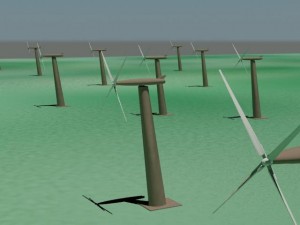 wind turbine 3D मॉडल