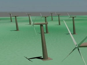 風力タービン 3Dモデル