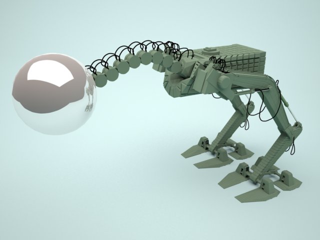 robot lamp 3D Modell .c4d .max .obj .3ds .fbx .stl .blend 