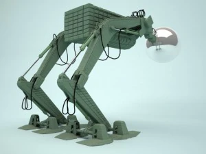 l&acirc;mpada rob&ocirc; Modelo 3D
