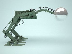 robot lamp 3D Modell