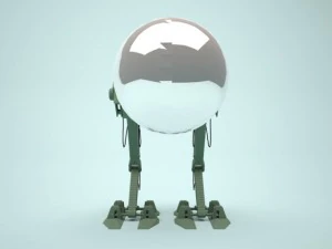 l&acirc;mpada rob&ocirc; Modelo 3D