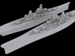 bb 63 uss missouri Modelo 3D
