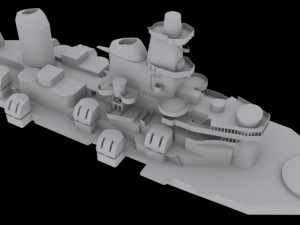 bb 63 uss missouri 3D Модель