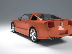 福特野马低聚 3D 模型