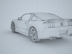 ford mustang low poly 3D Model
