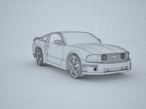 ford mustang low poly 3D Model