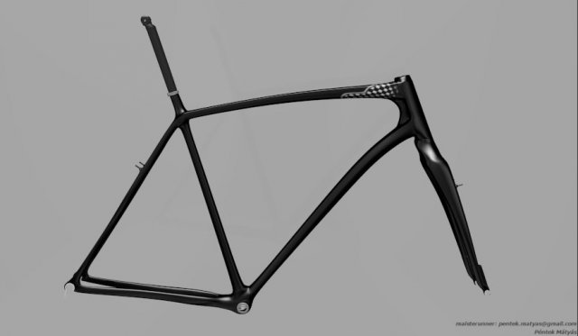 merida cyclo cross carbon team 2012 frame set Modelo 3D .c4d .max .obj .3ds .fbx .stl .blend 