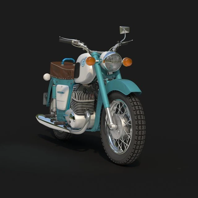motorcycle izh jupiter 3 3D Model .c4d .max .obj .3ds .fbx .stl .blend 