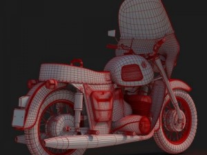 motorcycle izh jupiter 3 3D Модель