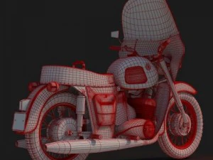 motorcycle izh jupiter 3 3D Model