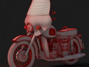 motorcycle izh jupiter 3 3D Model