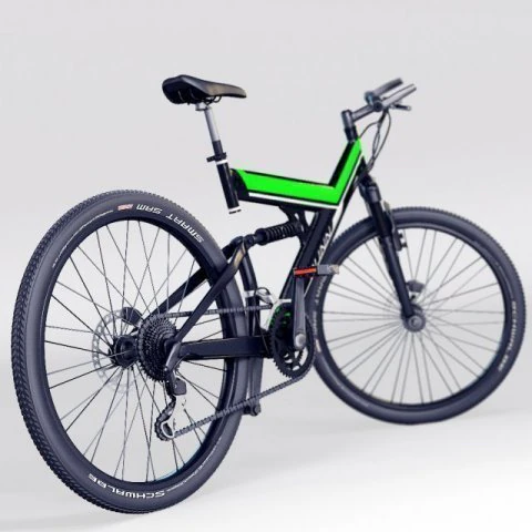 mountainbike 3D Model .c4d .max .obj .3ds .fbx .stl .blend 