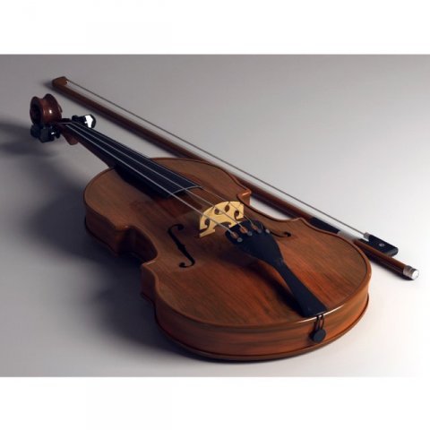 violin 3D-Modell .c4d .max .obj .3ds .fbx .stl .blend 