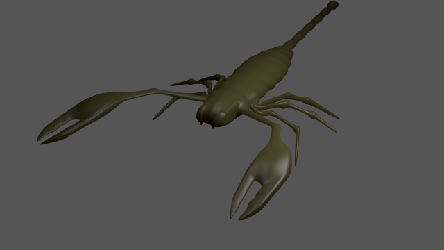 scorpion 3D Model .c4d .max .obj .3ds .fbx .stl .blend 
