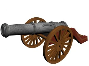 tanque cl&aacute;sico Modelo 3D