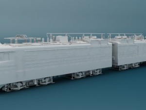 vl82 012 russian electric locomotive 3D Model