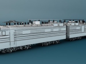 vl82 012 russian electric locomotive 3D Model