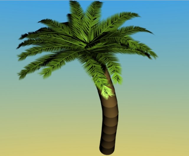 palm 3D-Modell .c4d .max .obj .3ds .fbx .stl .blend 