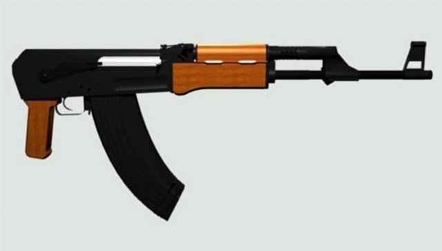 ak 47 with all details 3D Model .c4d .max .obj .3ds .fbx .stl .blend 