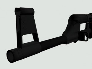 ak 47 with all details 3D Model