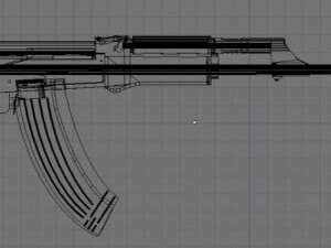 ak 47 with all details 3D Model