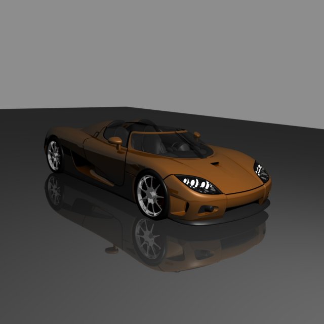 koenigsegg ccr convertable Model 3D .c4d .max .obj .3ds .fbx .stl .blend 