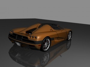 koenigsegg ccr convertable Model 3D