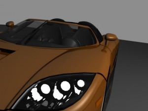 koenigsegg ccr convertable Model 3D